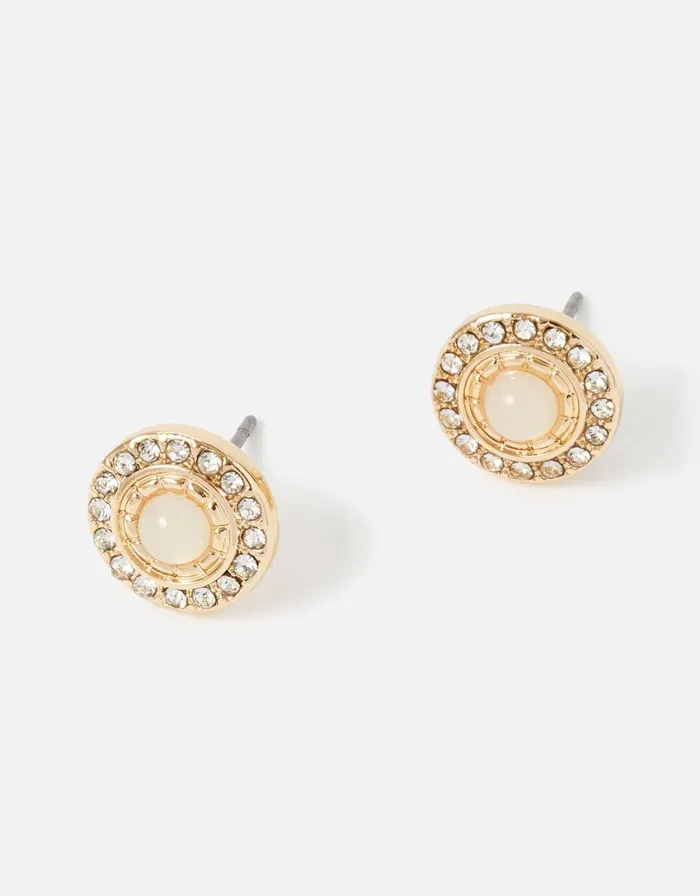 Accessorize Stone Pave Stud Earrings Women Earrings