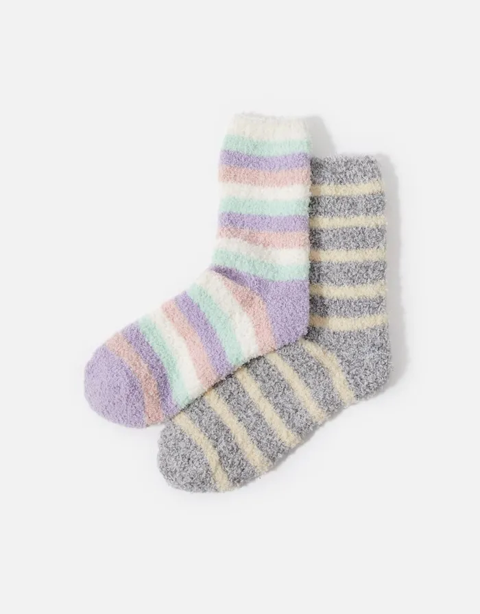 Accessorize Stripe Cosy Sock Twinset Women Socks and Tights