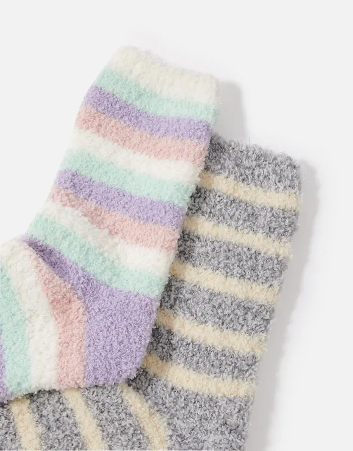 Accessorize Stripe Cosy Sock Twinset Women Socks and Tights