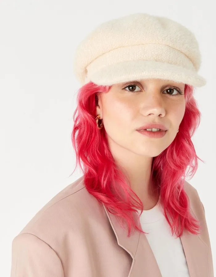 Accessorize Textured Baker Boy Hat Women Hats