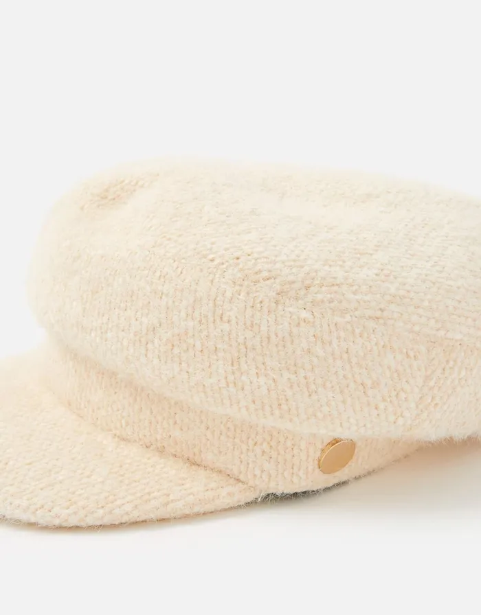 Accessorize Textured Baker Boy Hat Women Hats