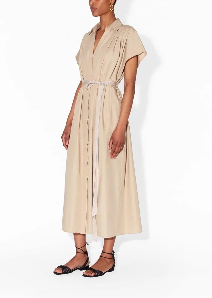 Adam Lippes Dresses and Jumpsuits Shirt Dress In Cotton Poplin Khaki 8211 Women