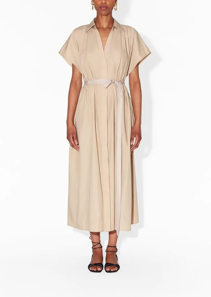 Adam Lippes Dresses and Jumpsuits Shirt Dress In Cotton Poplin Khaki 8211 Women