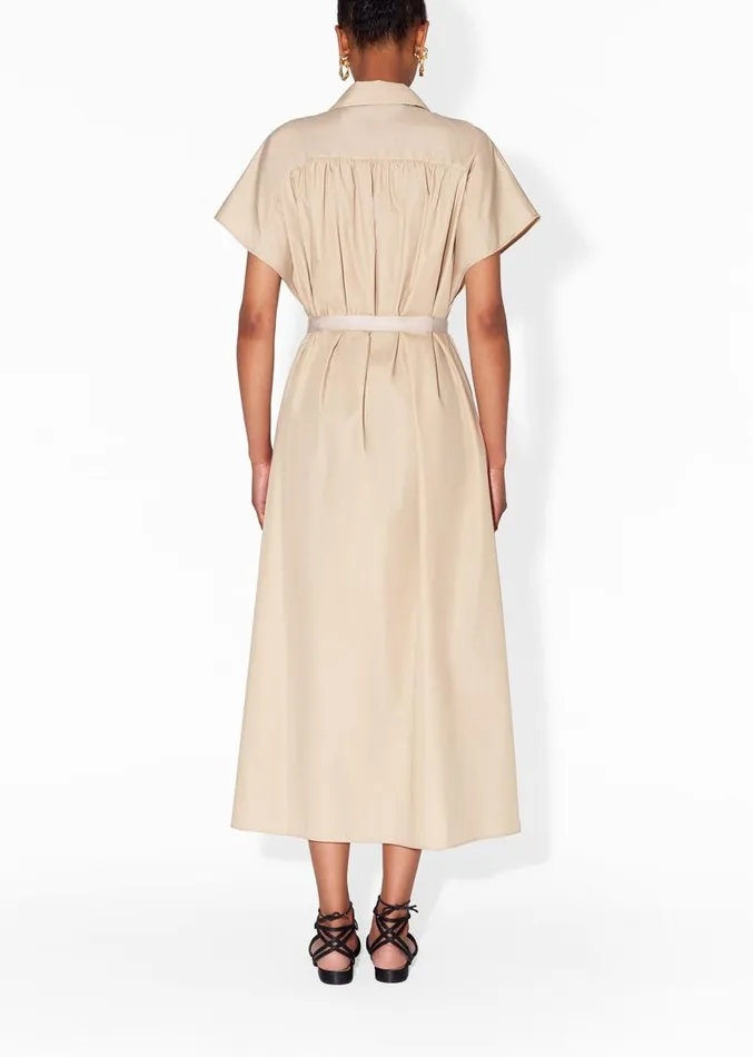 Adam Lippes Dresses and Jumpsuits Shirt Dress In Cotton Poplin Khaki 8211 Women