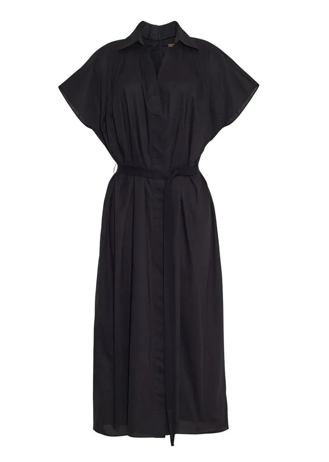 Adam Lippes Dresses and Jumpsuits Shirt Dress In Cotton Voile Black 8211 Women