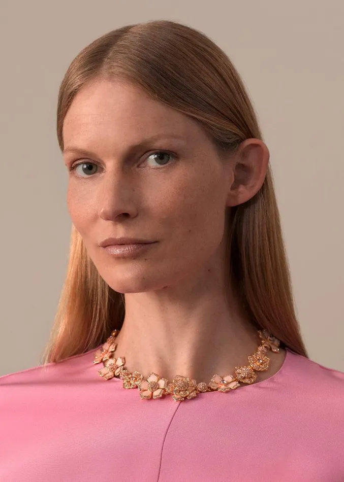 Adam Lippes Necklaces Painted And Pave Flower Necklace Gold 8211 Women