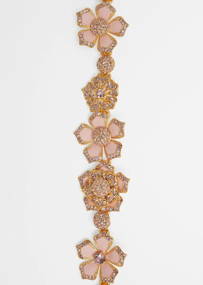 Adam Lippes Necklaces Painted And Pave Flower Necklace Gold 8211 Women