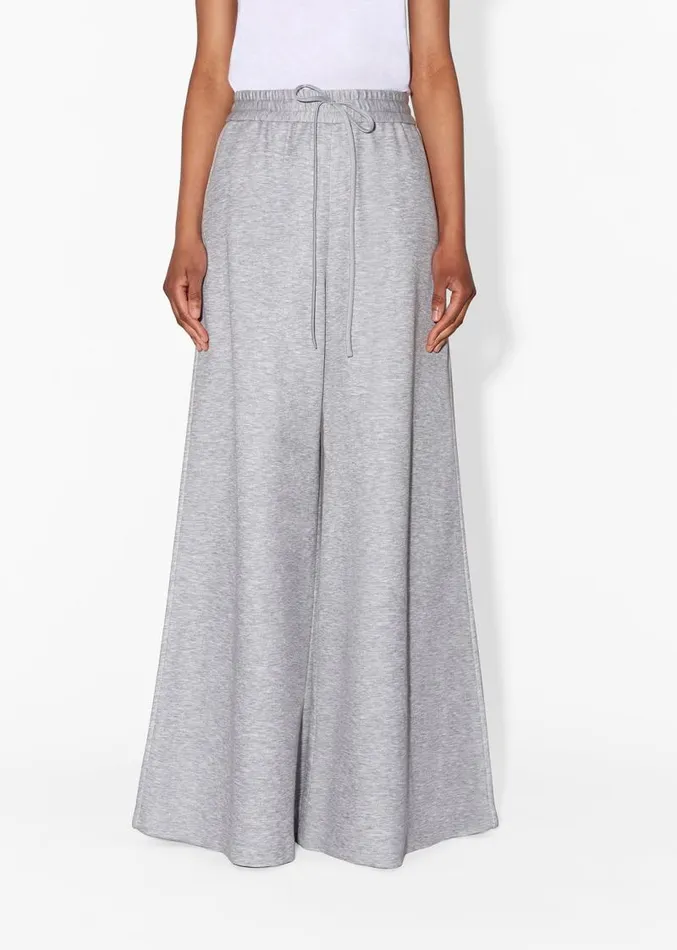 Adam Lippes Pants WideLeg Lounge Pant In Luxe Jersey Heather Grey 8211 Women
