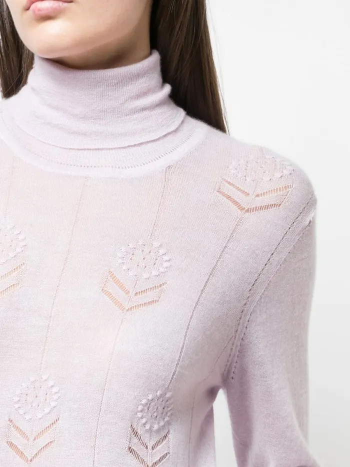 Adam Lippes Sweaters Turtleneck In Lightweight Cashmere Lilac 8211 Women