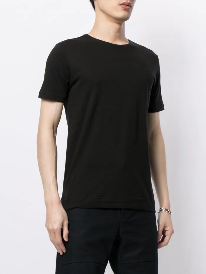 Adam Lippes TShirts Short Sleeve Crewneck TShirt In Pima Cotton Black 8211 Men