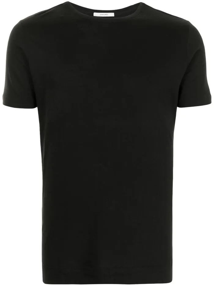 Adam Lippes TShirts Short Sleeve Crewneck TShirt In Pima Cotton Black 8211 Men