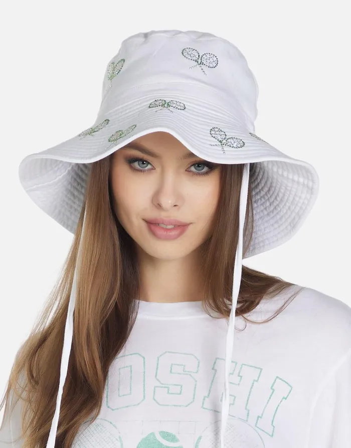 Adina Moshi Tennis Club White Women039s Lauren Moshi Hats