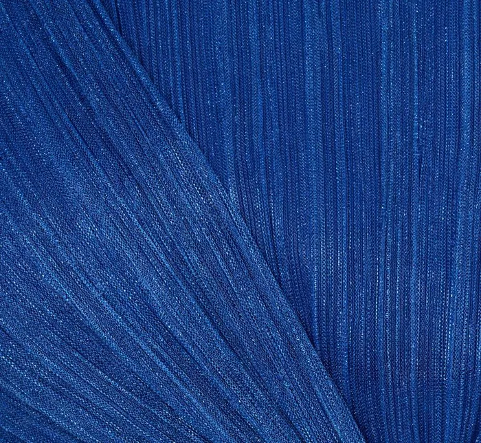 Adrianna Papell Formal Dresses Stardust Pleated Draped One Shoulder Gown In Brilliant Sapphire 8211 Women