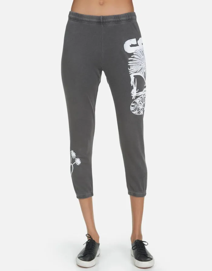 Alana 90210 Pigment Black Women039s Lauren Moshi Crop Sweatpants