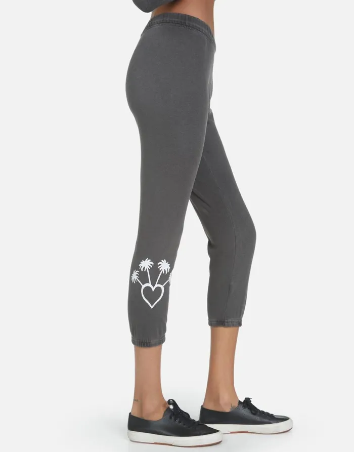 Alana 90210 Pigment Black Women039s Lauren Moshi Crop Sweatpants