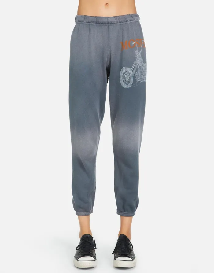 Alana Moshi Ride Faded Graphite Women039s Lauren Moshi Crop Sweatpants