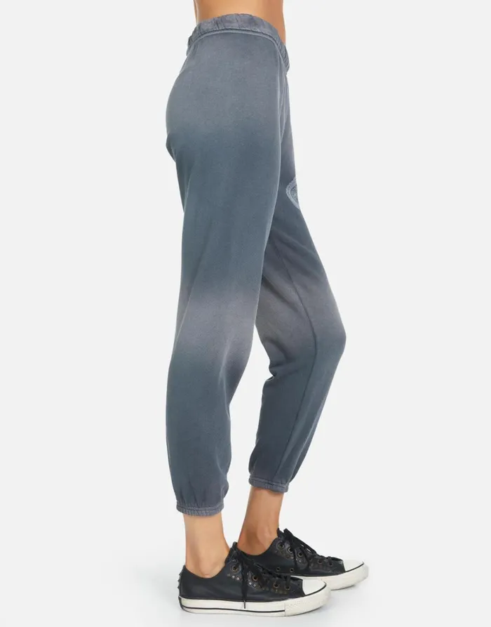 Alana Moshi Ride Faded Graphite Women039s Lauren Moshi Crop Sweatpants