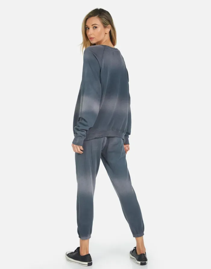 Alana Moshi Ride Faded Graphite Women039s Lauren Moshi Crop Sweatpants
