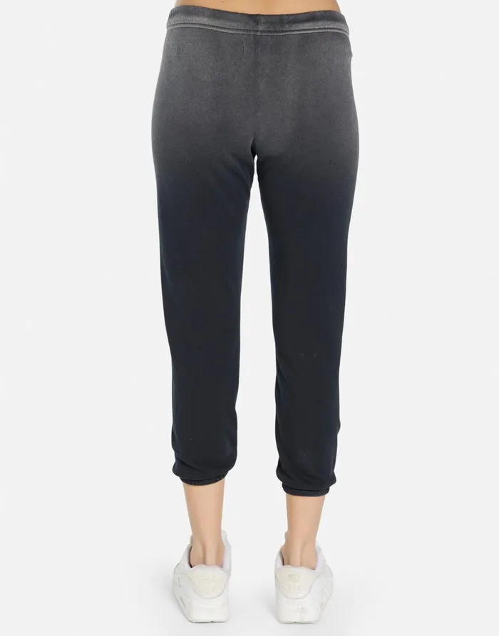 Alana Wild Wolf Jet Black Ombre Women039s Lauren Moshi Crop Sweatpants