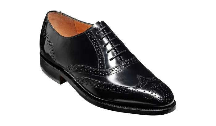 Albert 8211 Black HiShine Men Barker Shoes Wedding Shoes