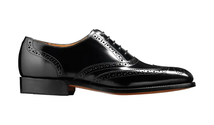Albert 8211 Black HiShine Men Barker Shoes Wedding Shoes