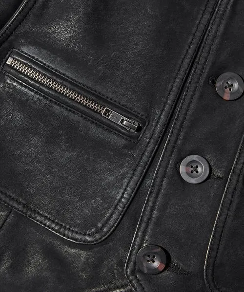 Apparel Black Leather Waistcoat Black Coats and Jackets Joebrowns Apparel Black Leather Waistcoat Black Coats and Jackets Joebrowns