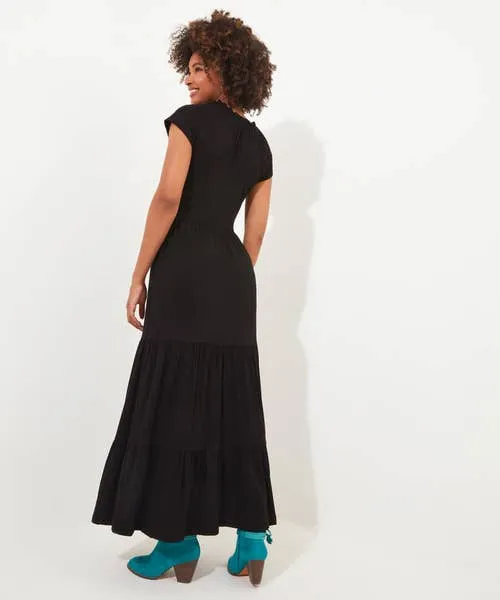 Apparel Dresses Joebrowns Halle Boho Jersey Dress BlackLime Apparel Dresses Joebrowns Halle Boho Jersey Dress BlackLime