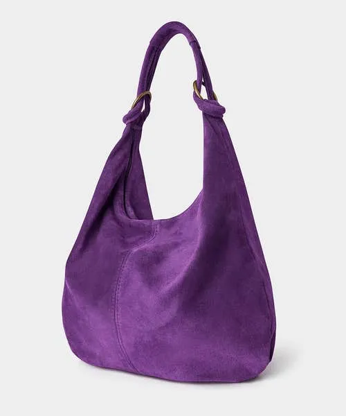 Apparel Handbags and Purses Joebrowns Luna Hobo Suede Bag Purple Apparel Handbags and Purses Joebrowns Luna Hobo Suede Bag Purple