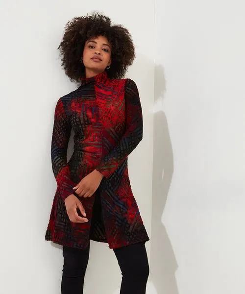 Apparel Joebrowns Evelyn Burn Out Jersey Tunic Multi Tops Tunics and Blouses