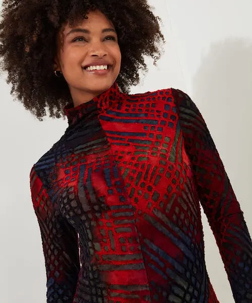 Apparel Joebrowns Evelyn Burn Out Jersey Tunic Multi Tops Tunics and Blouses Apparel Joebrowns Evelyn Burn Out Jersey Tunic Multi Tops Tunics and Blouses