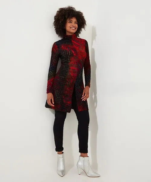 Apparel Joebrowns Evelyn Burn Out Jersey Tunic Multi Tops Tunics and Blouses Apparel Joebrowns Evelyn Burn Out Jersey Tunic Multi Tops Tunics and Blouses