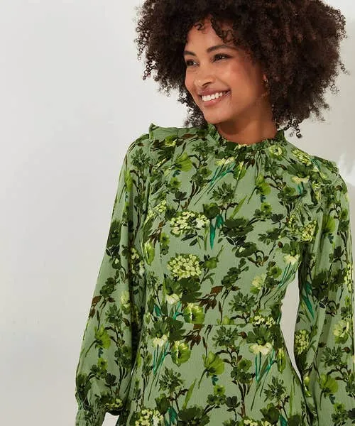 Apparel Joebrowns Florence Frill Dress Green Dresses