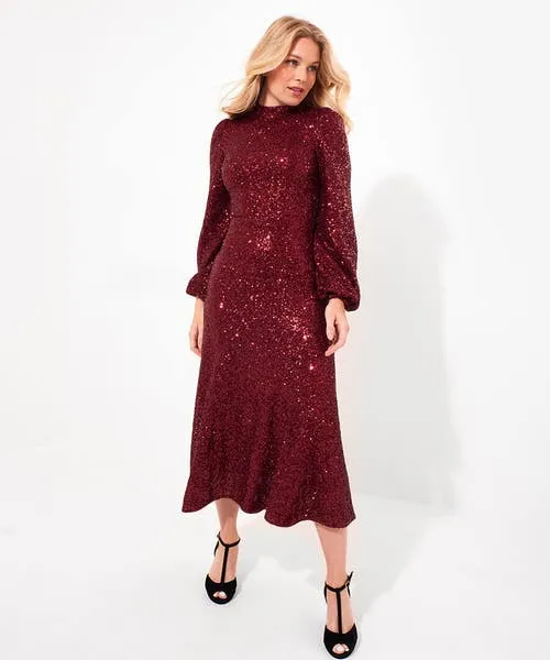 Apparel Lucille Sequin Dress Red Dresses Joebrowns Apparel Lucille Sequin Dress Red Dresses Joebrowns