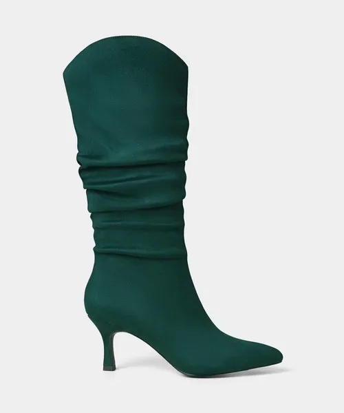 Apparel Storyville Slouchy Boots Dark Green Shoes Sandals and Boots Joebrowns