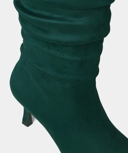 Apparel Storyville Slouchy Boots Dark Green Shoes Sandals and Boots Joebrowns