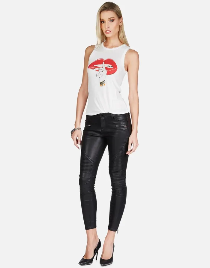 Ashlin XO Shh Lip Milk Women039s Lauren Moshi Tanks