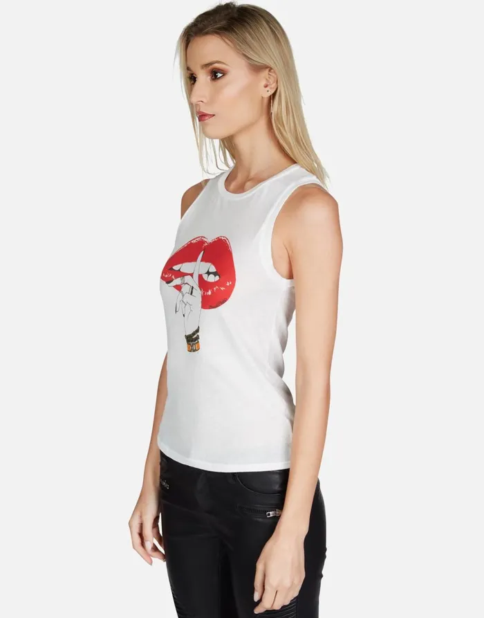 Ashlin XO Shh Lip Milk Women039s Lauren Moshi Tanks