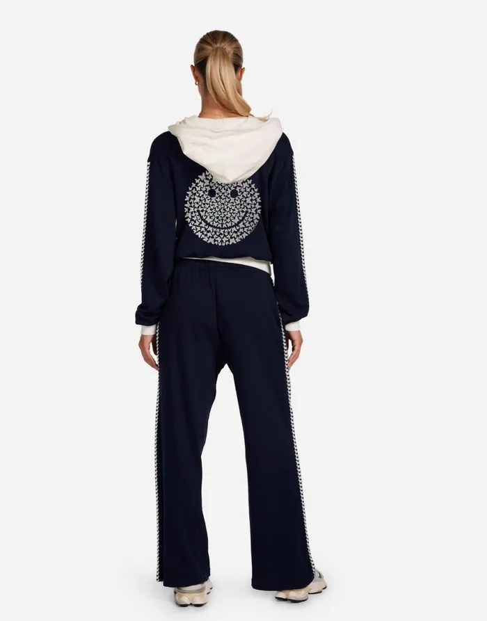 Audri Butterfly Happyface Dark Navy Milk Women039s Lauren Moshi Hoodies