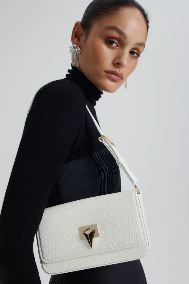Bags EMBOSSED SLIM BAG WHITE Scanlan Theodore Women