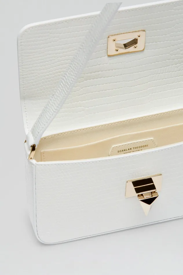 Bags EMBOSSED SLIM BAG WHITE Scanlan Theodore Women