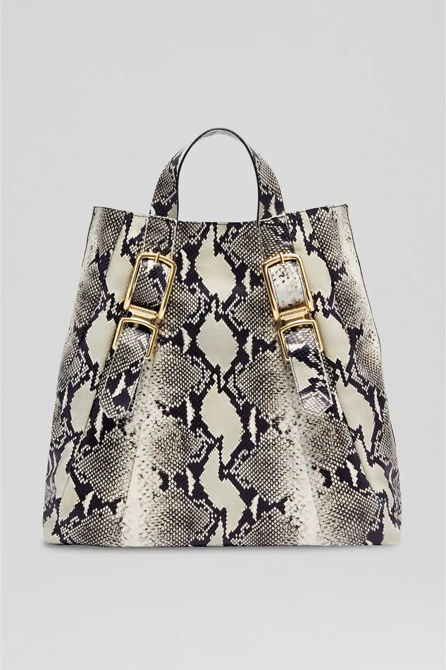 Bags Scanlan Theodore Women LEATHER REPTILE BAG STONE Bags Scanlan Theodore Women LEATHER REPTILE BAG STONE