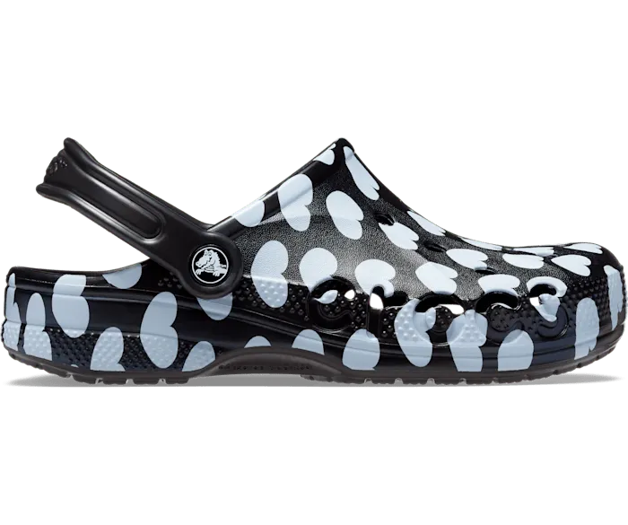Baya Seasonal Printed Clog Black White Women Crocs Clogs