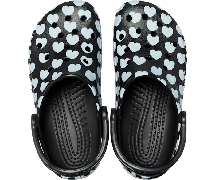 Baya Seasonal Printed Clog Black White Women Crocs Clogs