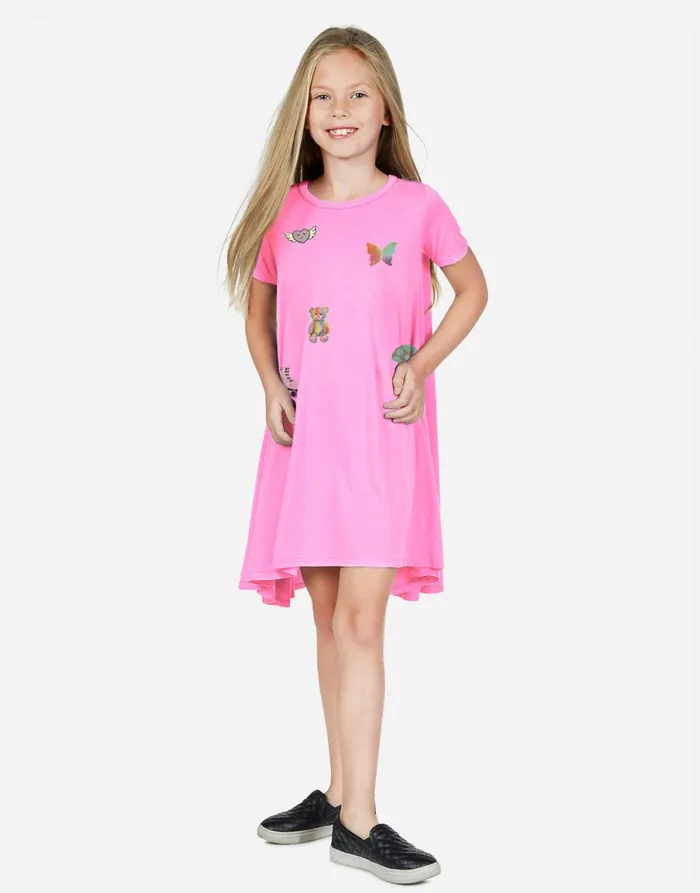 Beauty Allover Sticker Beans Party Pink Women039s Lauren Moshi Dresses