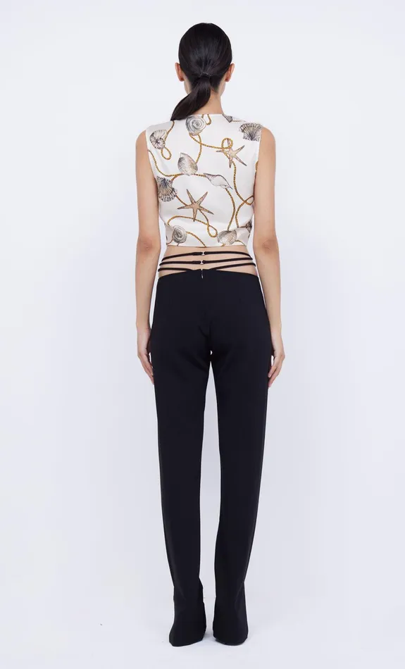 Bec Bridge Cropped Women BAYSIDE TWIST CROP TOP 8211 PARISIAN SHELL
