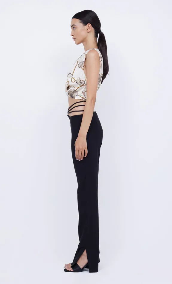 Bec Bridge Cropped Women BAYSIDE TWIST CROP TOP 8211 PARISIAN SHELL