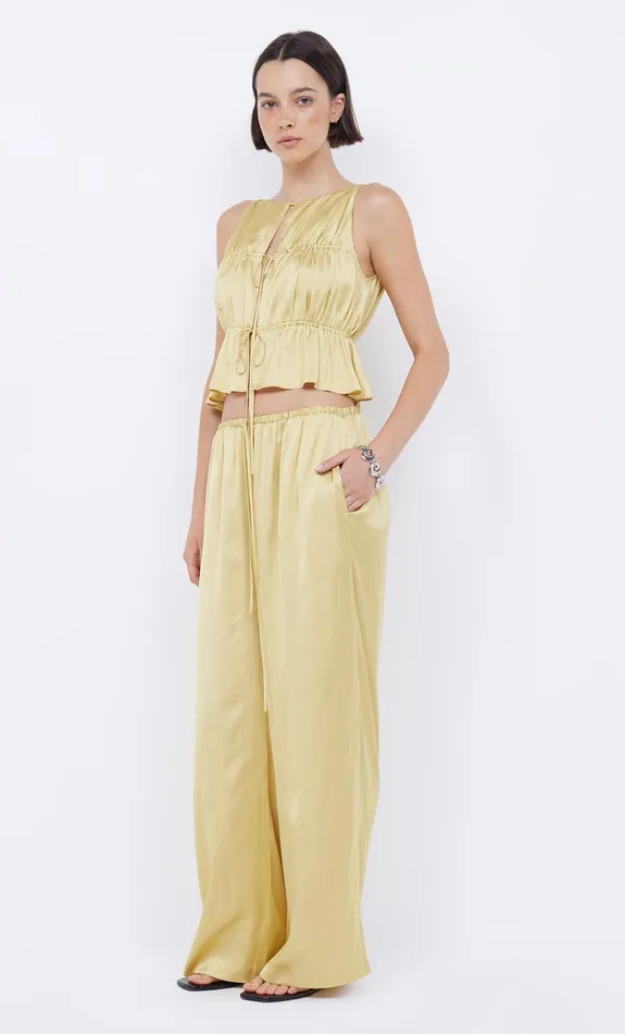 Bec Bridge Cropped Women DELPHI GATHERED TOP 8211 CITRUS