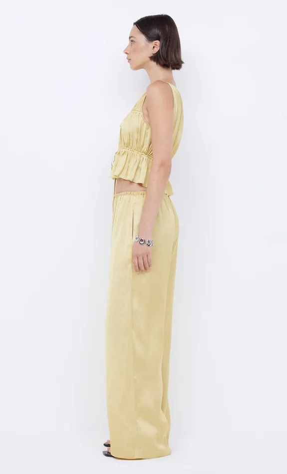 Bec Bridge Cropped Women DELPHI GATHERED TOP 8211 CITRUS