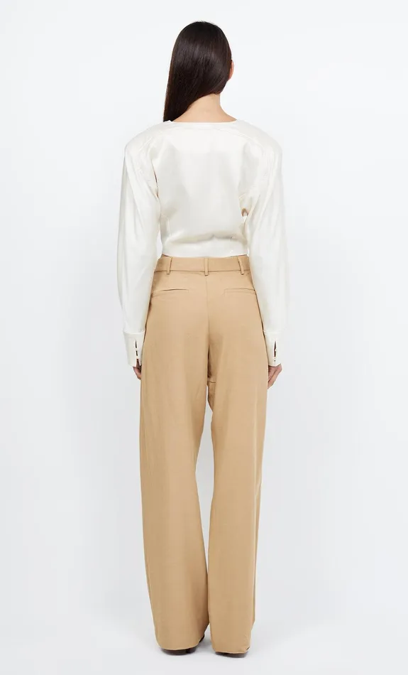 Bec Bridge Long Sleeve Women KAIA WRAP LONG SLEEVE BLOUSE 8211 IVORY