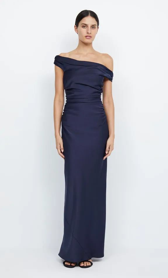 Bec Bridge Maxi Dresses Women ETERNITY OFF SHOULDER MAXI 8211 INK